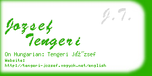 jozsef tengeri business card